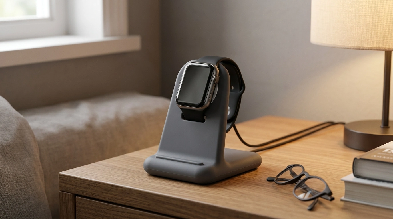 Silicone Apple Watch Charging Stand: Grip, Stability, Ease